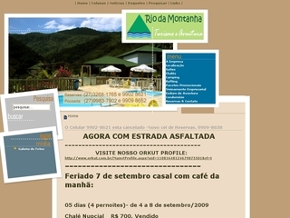 Thumbnail do site Rio da Montanha - Turismo e Aventura