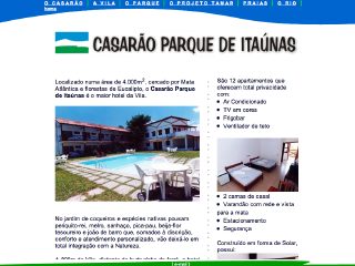 Thumbnail do site Casaro Parque de Itanas
