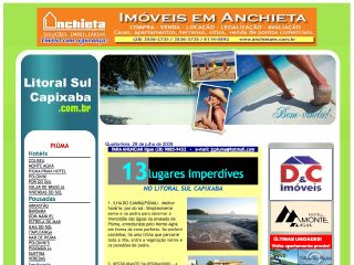 Thumbnail do site Litoral Sul Capixaba - Praias Hotis Pousadas Imveis