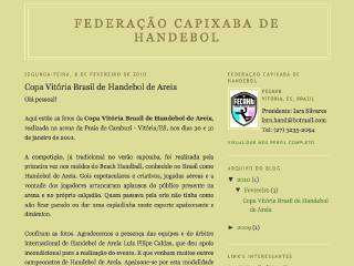Thumbnail do site FECAHb - Federao Capixaba de Handebol