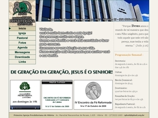 Thumbnail do site IPBVIT - Primeira Igreja Presbiteriana de Vitria