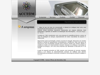 Thumbnail do site Acctom Oficina de Informtica Ltda