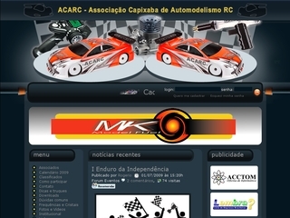Thumbnail do site ACARC - Associação Capixaba de Automodelismo