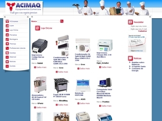Thumbnail do site Acimaq - Equipamentos Comerciais
