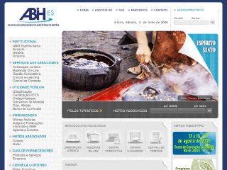 Thumbnail do site ABIH Associação Brasileira da Industria de Hotéis