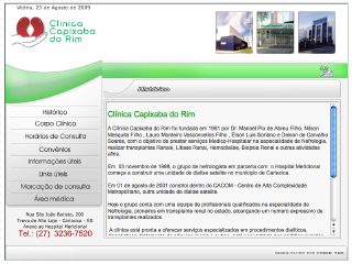 Thumbnail do site Clínica Capixaba do Rim