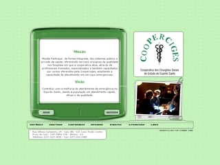 Thumbnail do site Cooperciges - Cooperativa dos Cirurgies Gerais do Esprito Santo