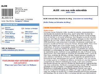 Thumbnail do site ALOEVIX 