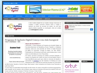 Thumbnail do site Colatina Digital