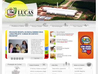 Thumbnail do site Prefeitura Municipal de Lucas do Rio Verde