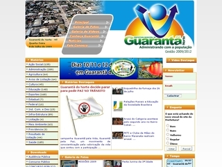Thumbnail do site Prefeitura Municipal de Guarant do Norte