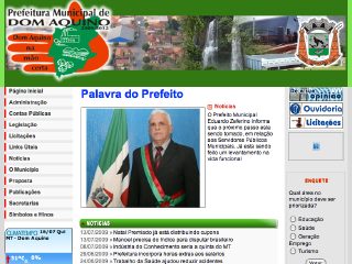 Thumbnail do site Prefeitura Municipal de Dom Aquino