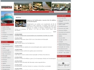 Thumbnail do site Prefeitura Municipal de Rondonópolis