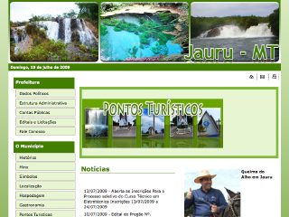 Thumbnail do site Prefeitura Municipal de Jauru