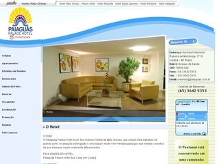 Thumbnail do site Paiaguás Palace Hotel