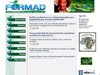 Thumbnail do site FORMAD - Frum Matogrossense de Meio Ambiente e Desenvolvimento.