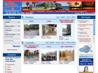 Thumbnail do site Emika Empreendimentos Imobilirios