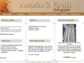 Thumbnail do site Amorim & Varella Advogados