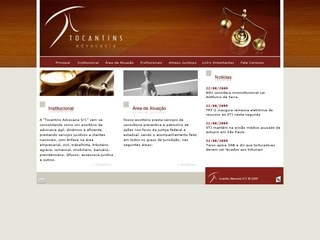 Thumbnail do site Tocantins Advocacia