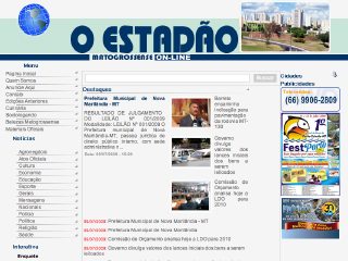 Thumbnail do site O Estadão Matogrossense On-line