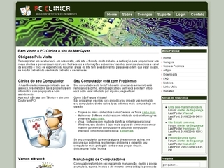Thumbnail do site PC Clnica Informtica