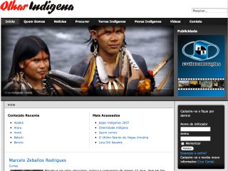 Thumbnail do site Olhar Indígena