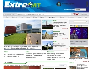 Thumbnail do site Extra Mato Grosso