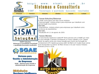 Thumbnail do site SISMT Soluções - Sistemas e Consultória