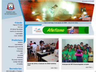 Thumbnail do site Prefeitura Municipal de Bataguassu