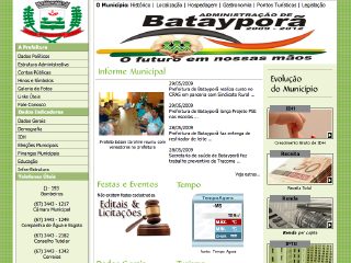 Thumbnail do site Prefeitura Municipal de Bataypor