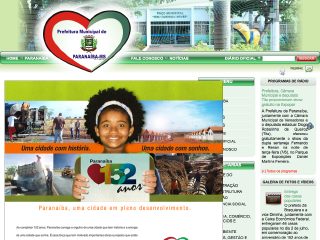 Thumbnail do site Prefeitura Municipal de Paranaba