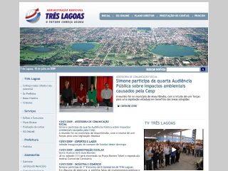 Thumbnail do site Prefeitura Municipal de Trs Lagoas