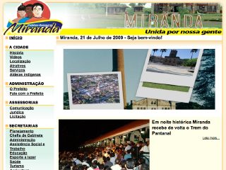 Thumbnail do site Prefeitura Municipal de Miranda