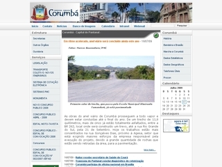Thumbnail do site Prefeitura Municipal de Corumb