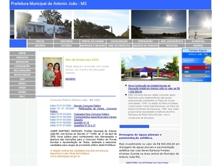Thumbnail do site Prefeitura Municipal de Antônio João