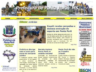 Thumbnail do site Prefeitura Municipal de Ponta Porã