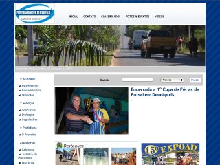 Thumbnail do site Prefeitura Municipal de Deodpolis