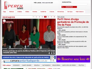 Thumbnail do site Perfilnews.com.br - Trs Lagoas