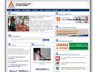 Thumbnail do site UNAES - Centro Universitário de Campo Grande