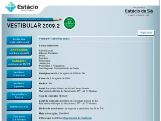 Thumbnail do site Faculdade Estácio de Sá