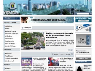 Thumbnail do site Cmara Municipal de Campo Grande