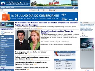 Thumbnail do site Midiamax - O Jornal Eletrnico do Mato Grosso do Sul