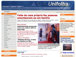 Thumbnail do site Unifolha On-line