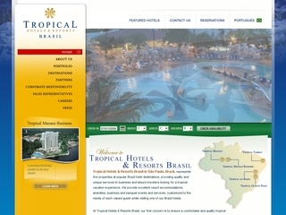 Thumbnail do site Tropical Hotels & Resort Brasil