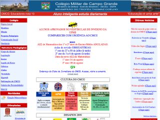 Thumbnail do site Colégio Militar de Campo Grande