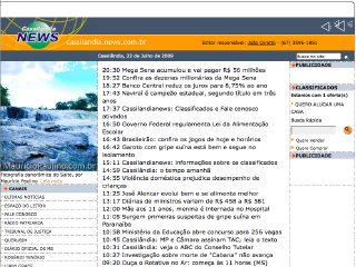 Thumbnail do site Cassilndia news
