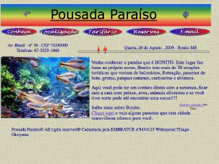Thumbnail do site Pousada Paraíso