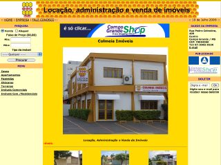 Thumbnail do site Colméia Imóveis