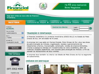 Thumbnail do site Financial Imobiliária