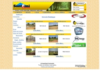 Thumbnail do site Santiani Imóveis